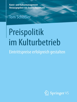 cover image of Preispolitik im Kulturbetrieb